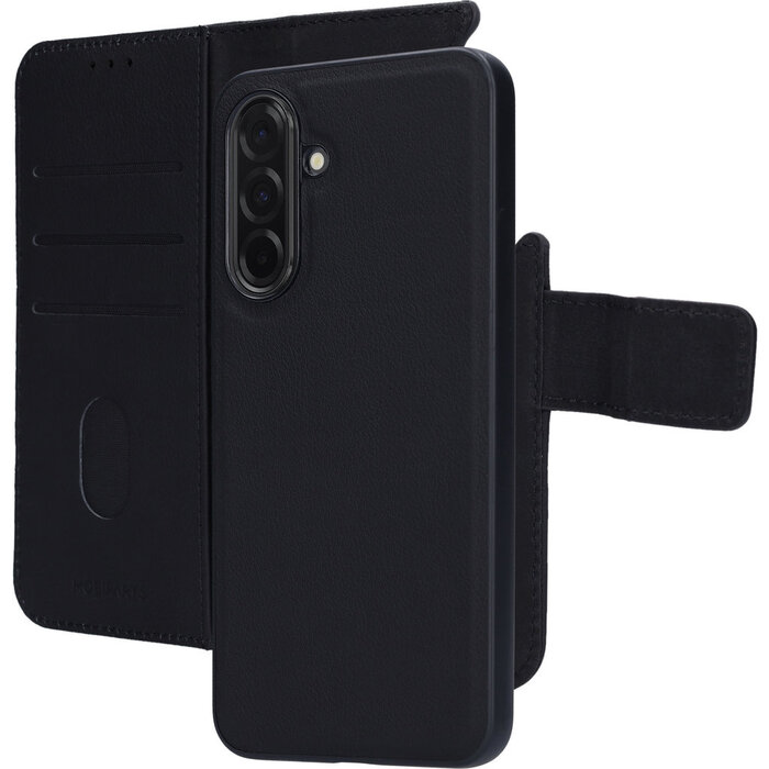 Mobiparts Mobiparts 2-in-1 Wallet Case Samsung Galaxy A36 - Echt Leer Zwart