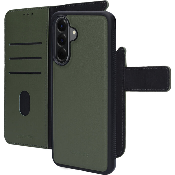 Mobiparts Mobiparts 2-in-1 Leren Wallet Case voor Samsung Galaxy A56 - Groen