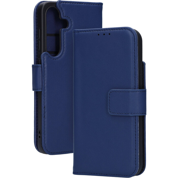 Mobiparts Mobiparts Lederen Wallet Case voor Samsung Galaxy S25 - Blauw