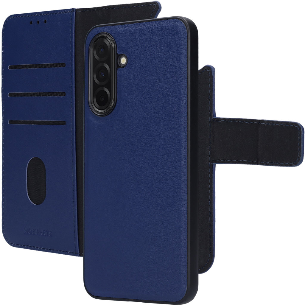 Mobiparts Mobiparts 2-in-1 Leren Wallet Case voor Samsung Galaxy A36 - Blauw