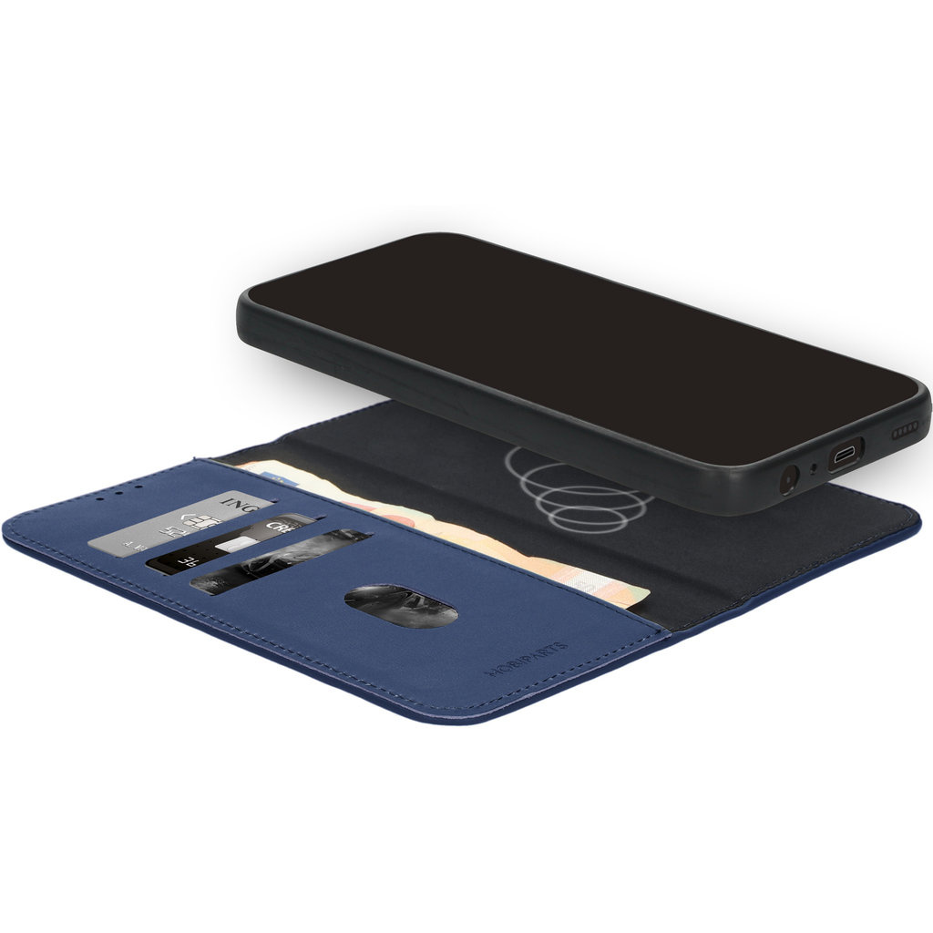 Mobiparts Mobiparts 2-in-1 Lederen Wallet Case Samsung Galaxy A56 Blauw