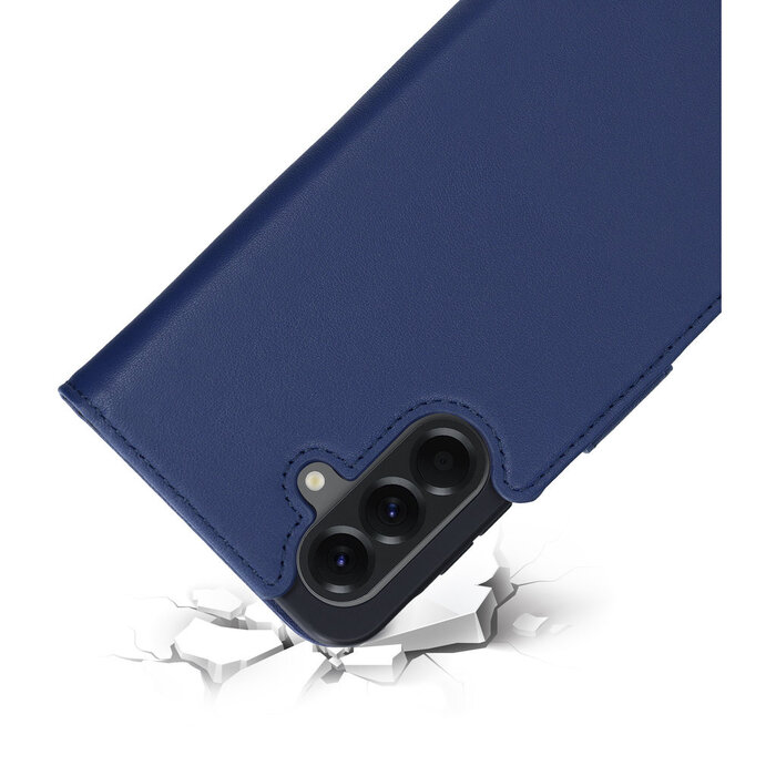 Mobiparts Mobiparts Lederen Wallet Case voor Samsung Galaxy A56 - Blauw