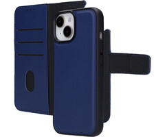 Mobiparts Mobiparts 2-in-1 Lederen Wallet Case voor iPhone 15 / 14 / 13 - Blauw