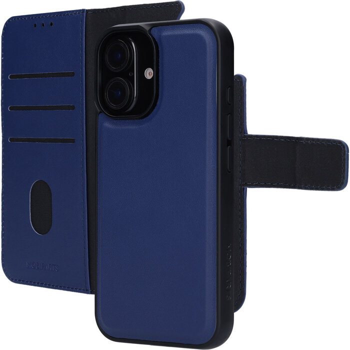 Mobiparts Mobiparts Leather 2 in 1 Wallet Case Apple iPhone 16 Blue