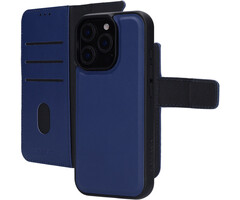 Mobiparts Mobiparts Leather 2-in-1 Wallet Case voor iPhone 16 Pro - Blauw