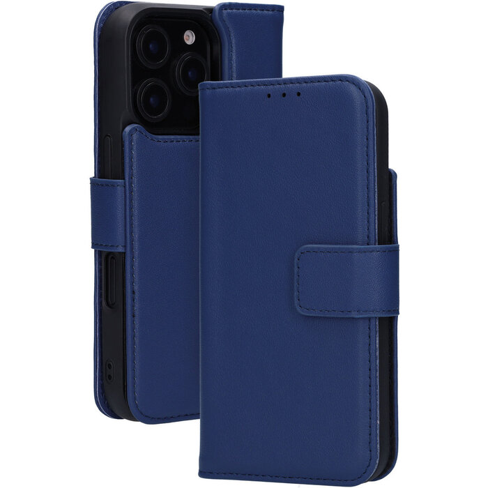 Mobiparts Mobiparts Leather 2-in-1 Wallet Case voor iPhone 16 Pro - Blauw