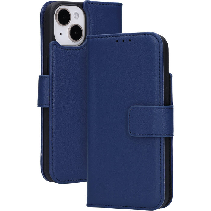 Mobiparts Mobiparts Lederen Wallet Case iPhone 15/14/13 - MagSafe - Blauw