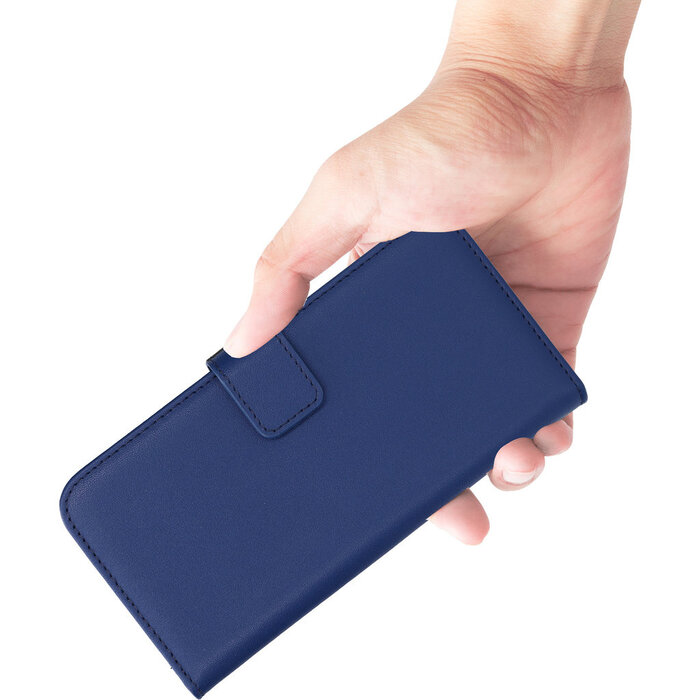 Mobiparts Mobiparts Lederen Wallet Case voor iPhone 16 Pro - Blauw (MagSafe)