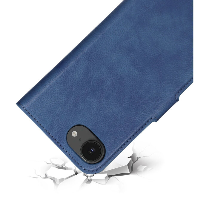 Mobiparts Mobiparts Classic Wallet Case iPhone 17e/16e - MagSafe - Steel Blue