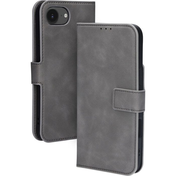 Mobiparts Mobiparts Classic Wallet Case iPhone 17e/16e - MagSafe - Granite Grey