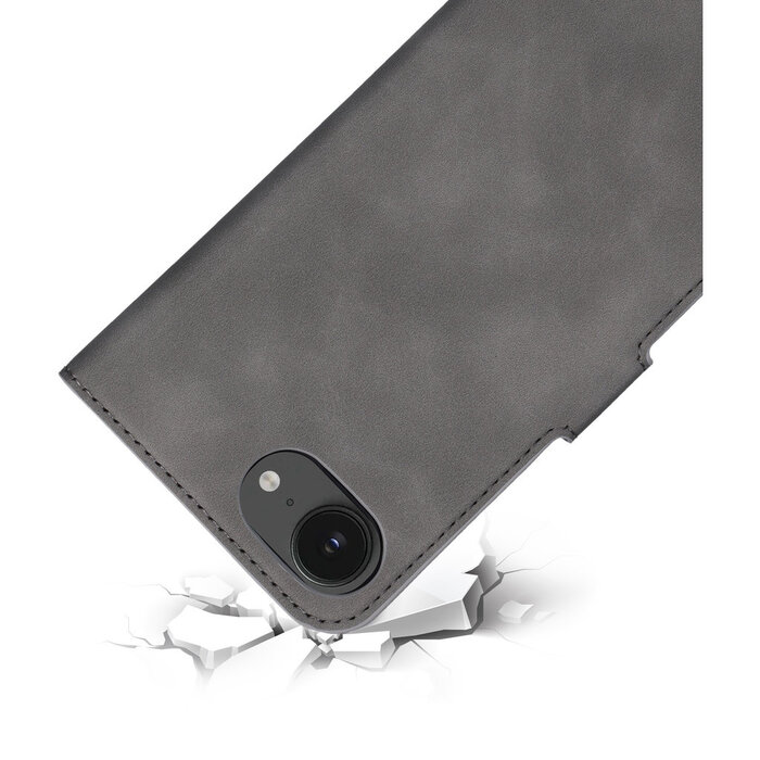 Mobiparts Mobiparts Classic Wallet Case iPhone 17e/16e - MagSafe - Granite Grey