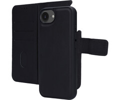 Mobiparts Mobiparts 2-in-1 Lederen Wallet Case voor iPhone 17e / 16e - Zwart