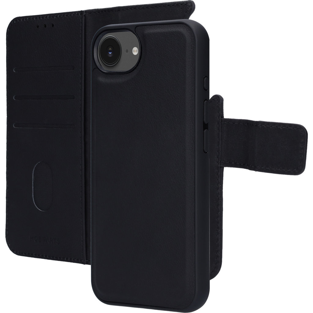 Mobiparts Mobiparts Leather 2 in 1 Wallet Case Apple iPhone 17e/16e Black