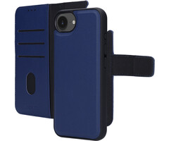 Mobiparts Mobiparts 2-in-1 Leren Wallet Case iPhone 17e / 16e - Blauw
