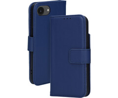 Mobiparts Mobiparts Lederen Wallet Case iPhone 17e/16e - Blauw - MagSafe