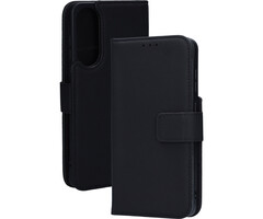 Mobiparts Mobiparts Leather Wallet Case voor Samsung Galaxy S25 Edge - Zwart