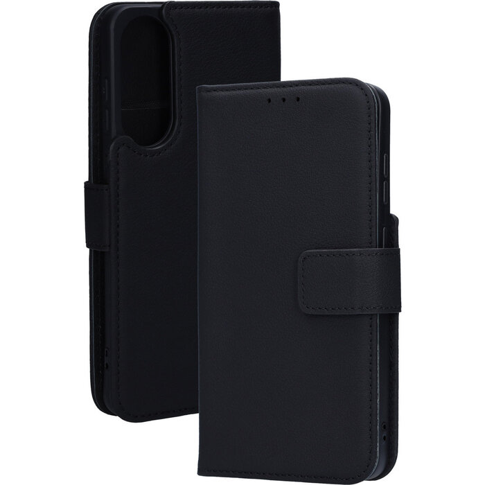 Mobiparts Mobiparts Leather Wallet Case voor Samsung Galaxy S25 Edge - Zwart