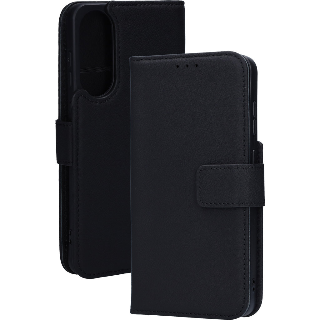 Mobiparts Mobiparts Leather Wallet Case voor Samsung Galaxy S25 Edge - Zwart