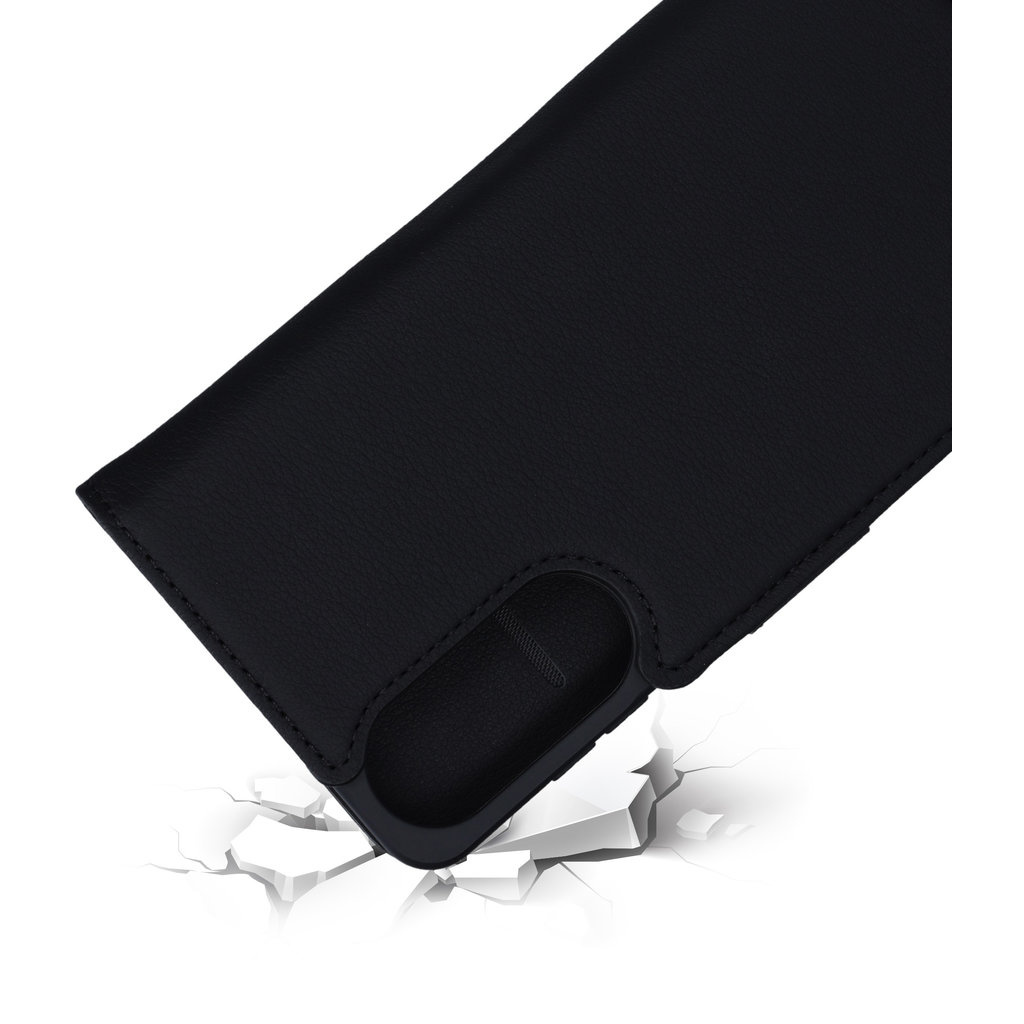 Mobiparts Mobiparts Leather Wallet Case voor Samsung Galaxy S25 Edge - Zwart