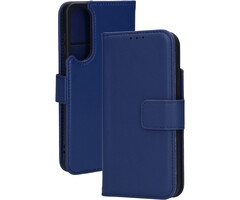 Mobiparts Mobiparts Lederen Wallet Case voor Samsung Galaxy S25 - Blauw