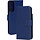 Mobiparts Lederen Wallet Case voor Samsung Galaxy S25 - Blauw