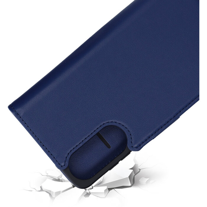 Mobiparts Mobiparts Lederen Wallet Case voor Samsung Galaxy S25 - Blauw