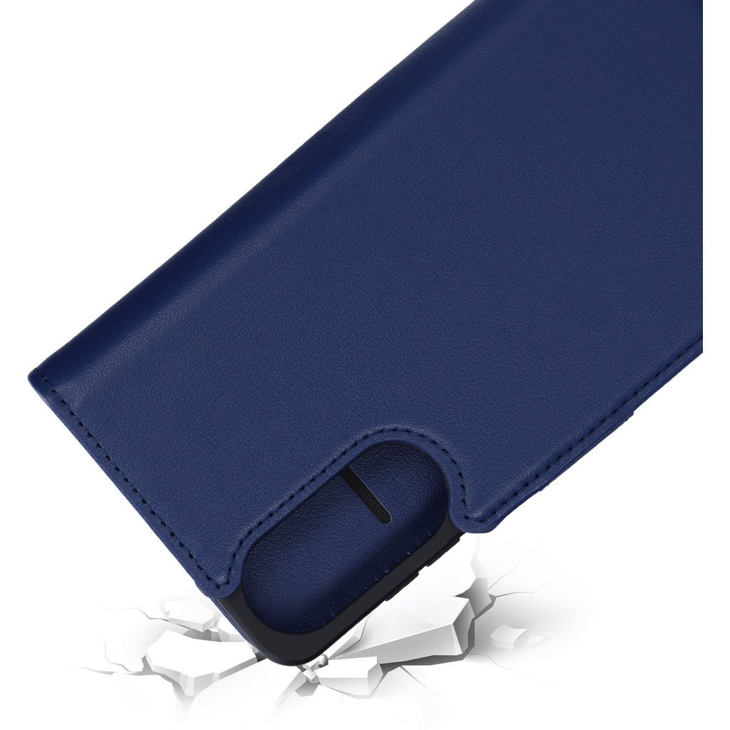 Mobiparts Mobiparts Lederen Wallet Case voor Samsung Galaxy S25 - Blauw