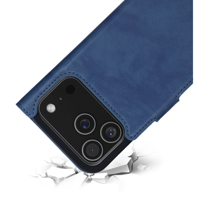 Mobiparts Mobiparts Classic Wallet Case iPhone 17 Pro - MagSafe - Steel Blue