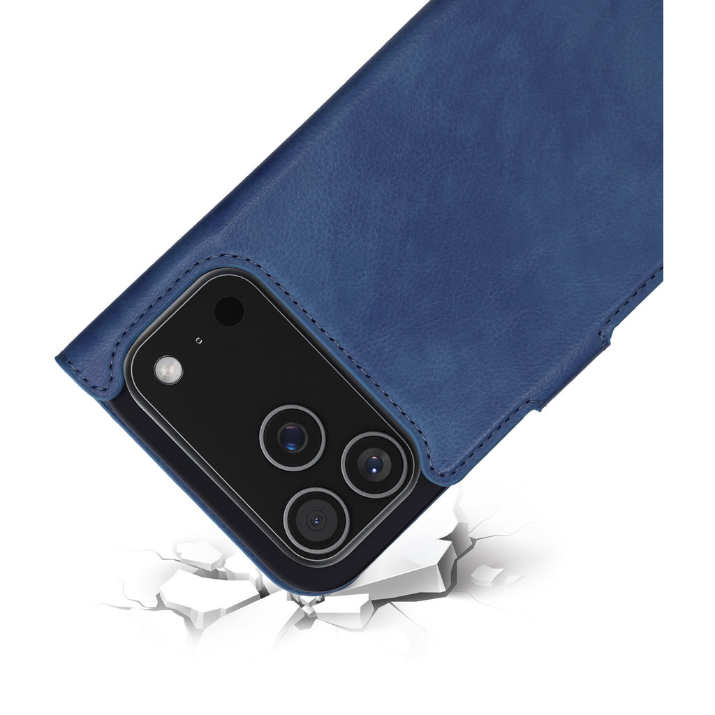 Mobiparts Mobiparts Classic Wallet Case iPhone 17 Pro Max - MagSafe - Steel Blue