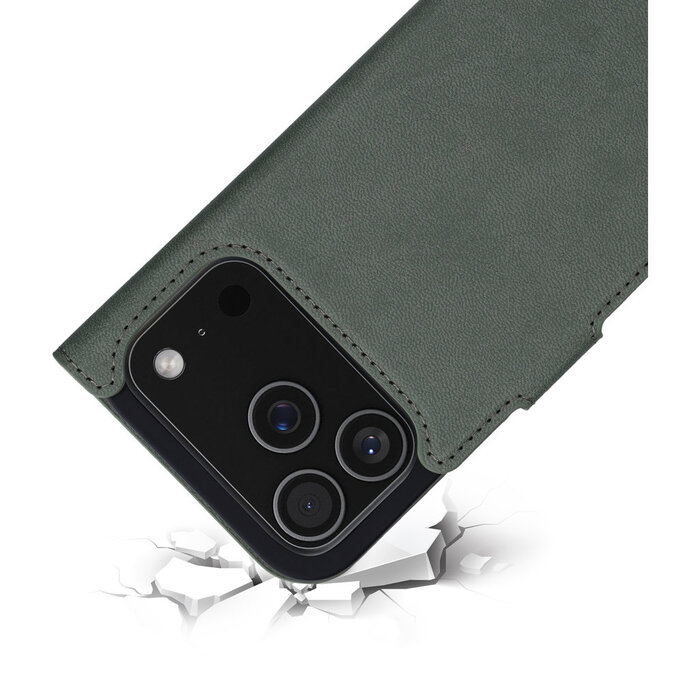 Mobiparts Mobiparts Classic Wallet Case voor iPhone 17 Pro - Stone Green - MagSafe