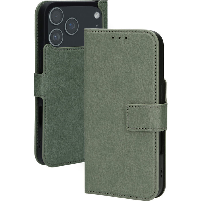 Mobiparts Mobiparts Classic Wallet Case Apple iPhone 17 Pro Max Stone Green (MagSafe Compatible)