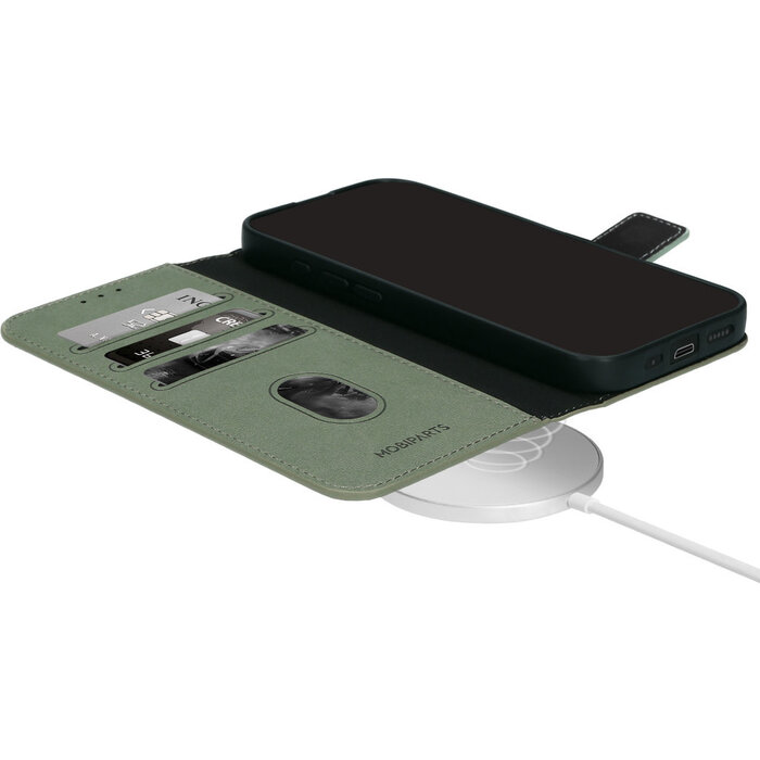 Mobiparts Mobiparts Classic Wallet Case Apple iPhone 17 Pro Max Stone Green (MagSafe Compatible)