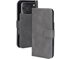 Mobiparts Mobiparts Classic Wallet Case Apple iPhone 17 Pro Granite Grey (MagSafe Compatible)