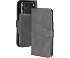 Mobiparts Mobiparts Classic Wallet Case iPhone 17 Pro - Granite Grey - MagSafe