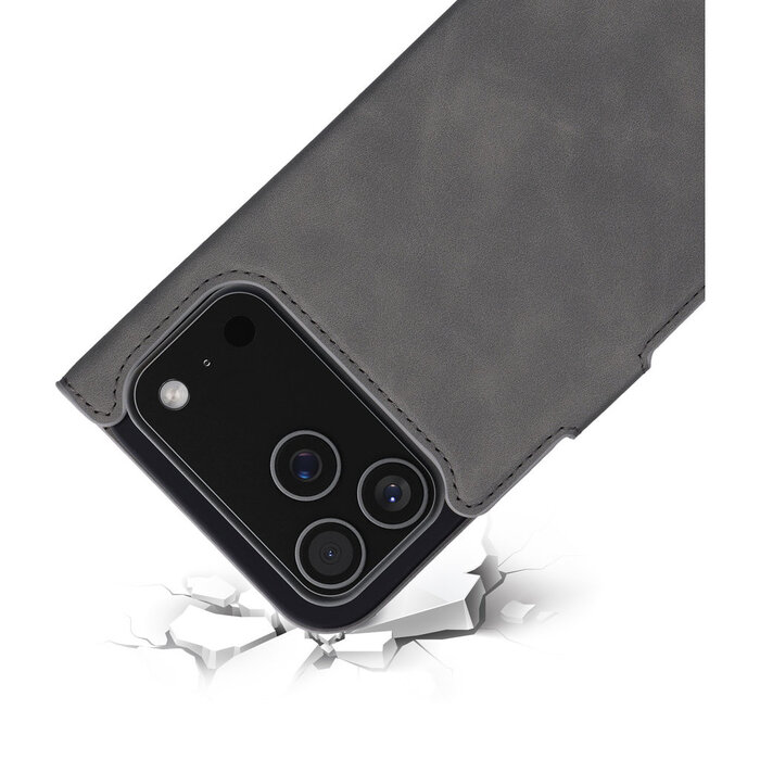 Mobiparts Mobiparts Classic Wallet Case voor iPhone 17 Pro Max - MagSafe - Granite Grey