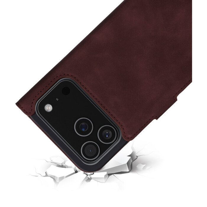 Mobiparts Mobiparts Classic Wallet Case iPhone 17 Pro Max - MagSafe Velvet Red