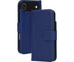 Mobiparts Mobiparts Lederen Wallet Case voor iPhone Air - MagSafe Compatibel - Blauw