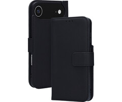 Mobiparts Mobiparts Lederen Wallet Case voor iPhone Air - MagSafe Compatibel - Zwart