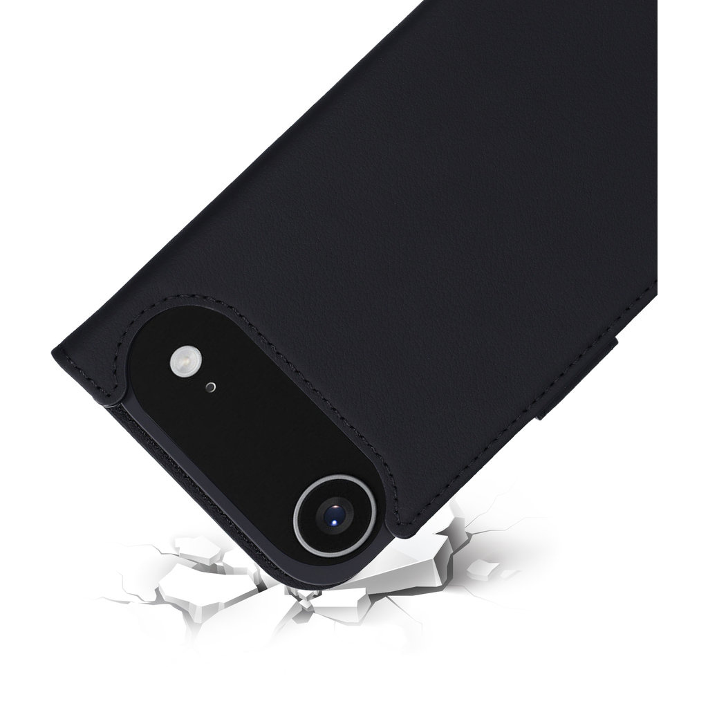 Mobiparts Mobiparts Lederen Wallet Case voor iPhone Air - MagSafe - Zwart