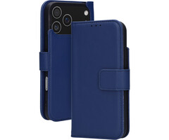 Mobiparts Mobiparts Lederen Wallet Case voor iPhone 17 Pro Max - MagSafe - Blauw