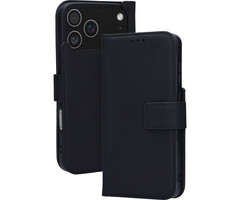 Mobiparts Mobiparts Lederen Wallet Case iPhone 17 Pro Max - MagSafe Zwart