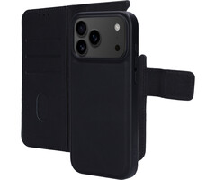 Mobiparts Mobiparts 2-in-1 Leren Wallet Case voor iPhone 17 Pro Max - Zwart