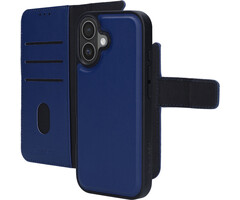 Mobiparts Mobiparts 2-in-1 Lederen Wallet Case voor iPhone 17 - Blauw