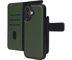 Mobiparts Mobiparts 2-in-1 Lederen Wallet Case voor iPhone 17 - Groen