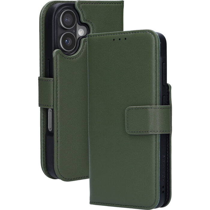 Mobiparts Mobiparts 2-in-1 Lederen Wallet Case voor iPhone 17 - Groen