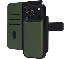 Mobiparts Mobiparts 2-in-1 Leren Wallet Case voor iPhone 17 Pro - Groen