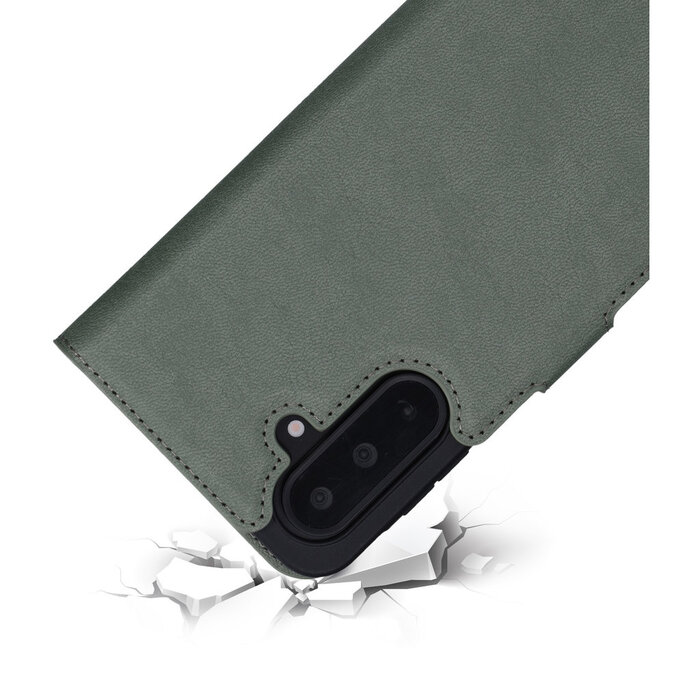 Mobiparts Mobiparts Classic Wallet Case voor Samsung Galaxy A17 - Stone Green