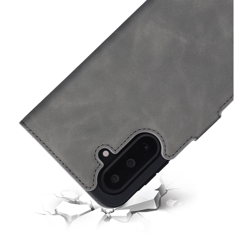 Mobiparts Mobiparts Classic Wallet Case voor Samsung Galaxy A17 - Granite Grey