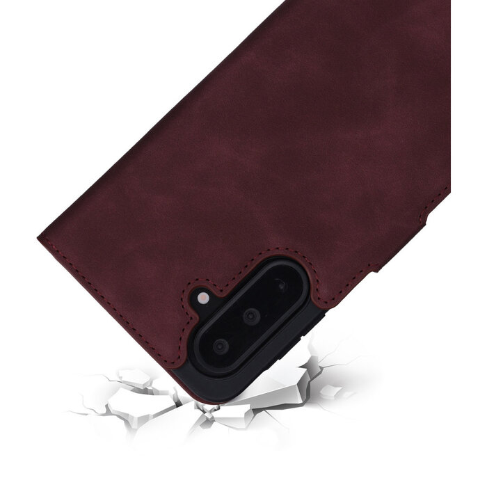Mobiparts Mobiparts Classic Wallet Case Samsung Galaxy A17 Velvet Red