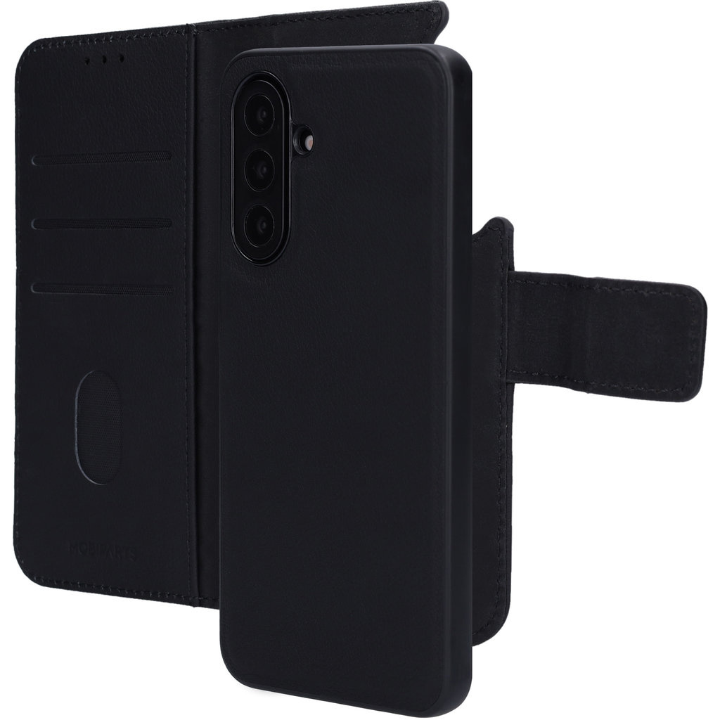 Mobiparts Mobiparts 2-in-1 Leren Wallet Case voor Samsung Galaxy A17 - Zwart